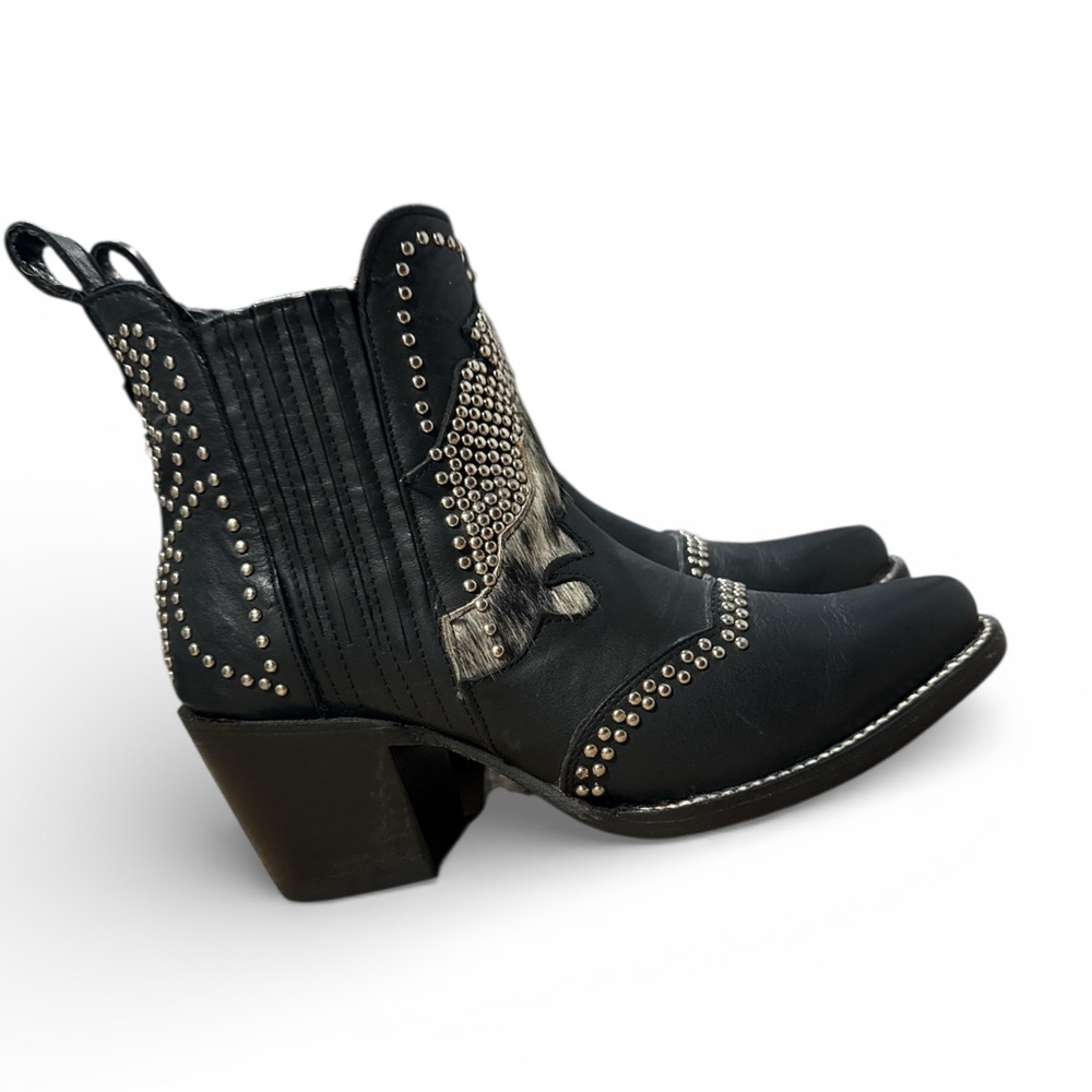 J.B. Dillon Reserve 6B MEXICO Made Western Ankle Boots - Picture 3 of 7